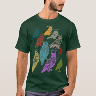 Camiseta Aves nativas de animales forestales
