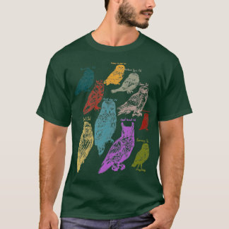 Camiseta Aves nativas de animales forestales