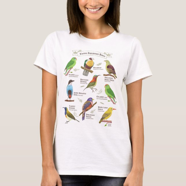 Camiseta Aves nativas en Filipinas (Anverso)