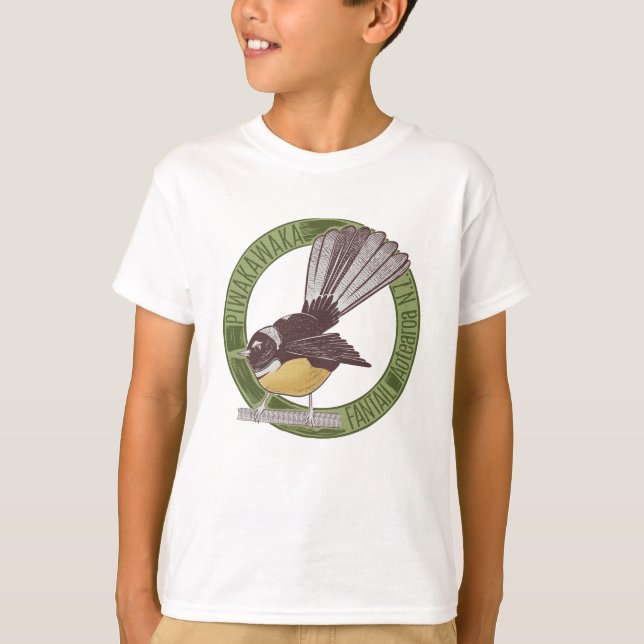 Camiseta Aves nativas neozelandesas de Fantasma Aotearoa NZ (Anverso)