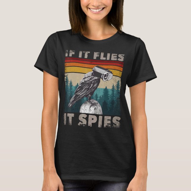 Camiseta Aves No Es Un Verdadero Merch Bird Meme CCTV Si Lo (Anverso)
