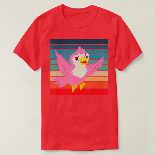 Camiseta Aves - Observación de aves - 1 (Diseño del anverso)
