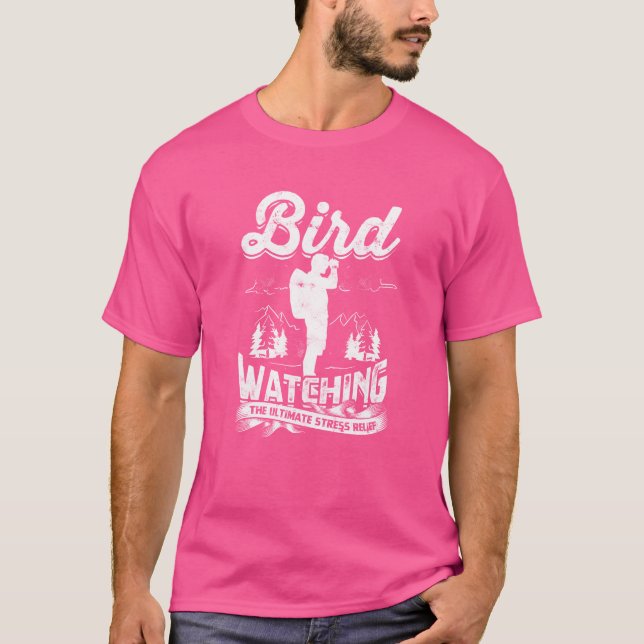 Camiseta Aves observando el máximo alivio de estrés Ave (Anverso)