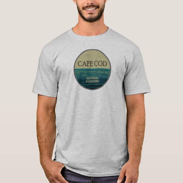 Camiseta Aves oceánicas nacionales de Cape Cod (Anverso)
