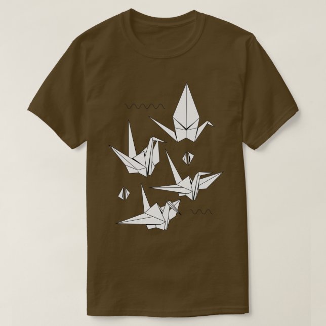 Camiseta Aves Origami 5 (Diseño del anverso)