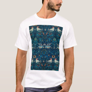 Camiseta Aves (Patrón Floral Vintage) (de William Morris)