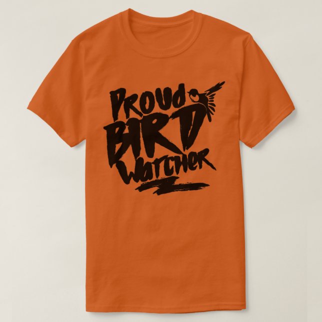 Camiseta Aves que observan a los pájaros observan al ornitó (Diseño del anverso)