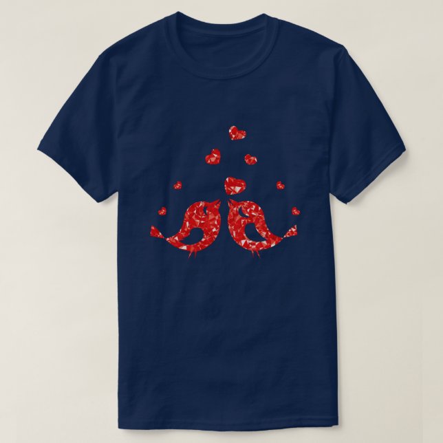 Camiseta Aves Rojas (Diseño del anverso)