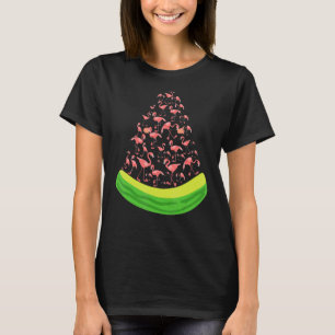 Camiseta Aves tropicales de sandía Pájaro rosa exótico