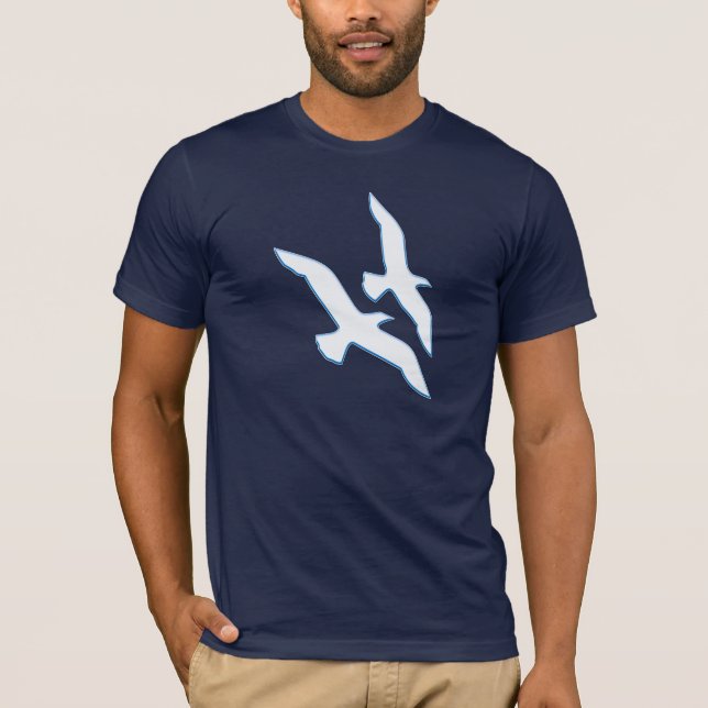 Camiseta Aves volando (Anverso)