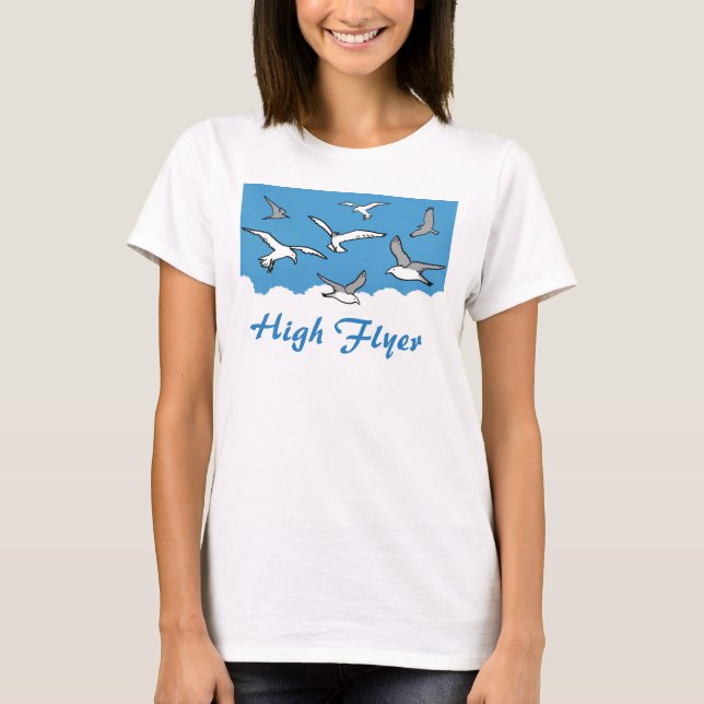 Camiseta Aves volando por encima del tanque (Anverso)