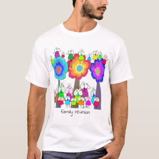 Camiseta Aves y árboles caprichosos