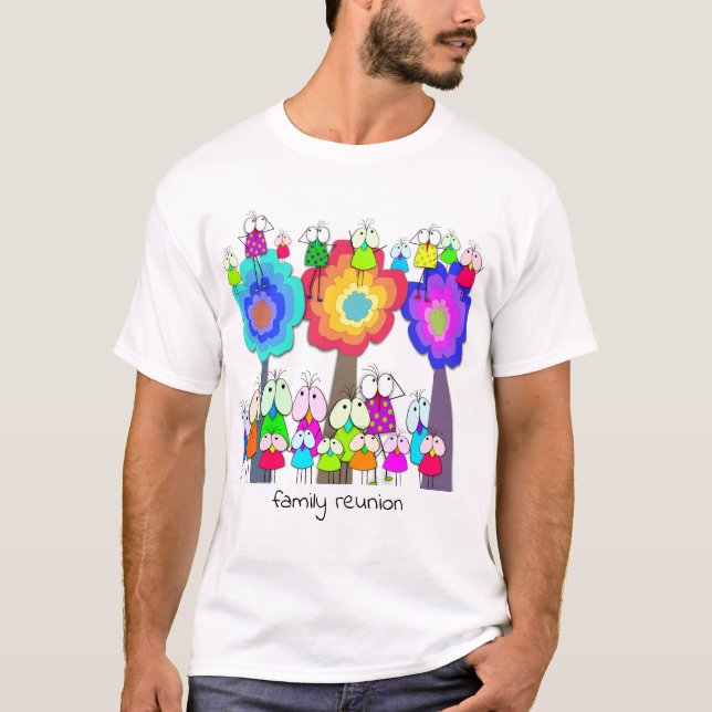 Camiseta Aves y árboles caprichosos (Anverso)