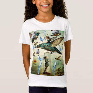 Camiseta aves y ballenas