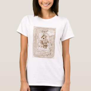 Camiseta Aves Y Casa Shabby Chic