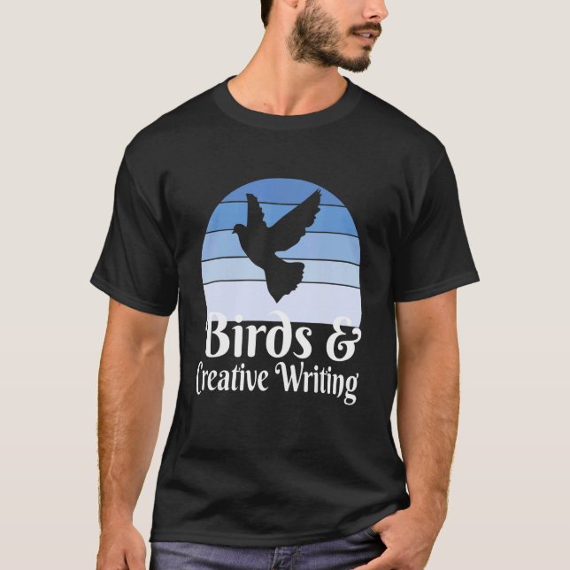 Camiseta Aves Y Escritura Creativa (Anverso)