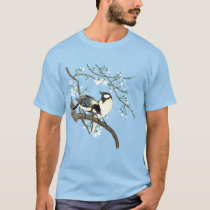 Camiseta Aves y flores de cerezo Ohara Koson