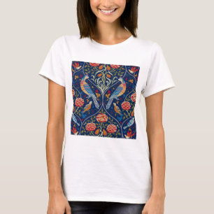 Camiseta Aves y flores, William Morris