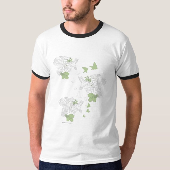 Camiseta Aves y plumas superchica (Anverso)