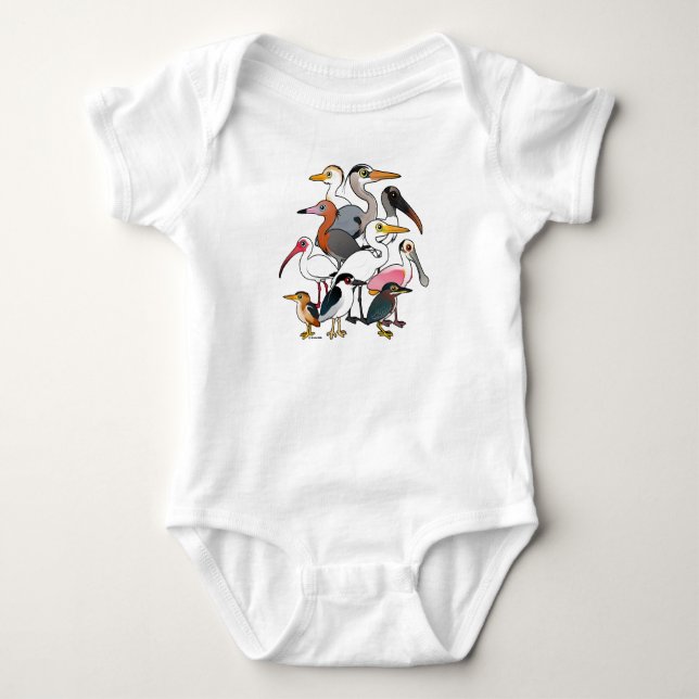 Camiseta Aves zancudas norteamericanas (Anverso)