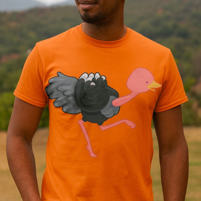 Camiseta Avestruz Corriendo (Subido por el creador)