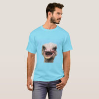 Avestruz de cara divertida ave animal sonriente