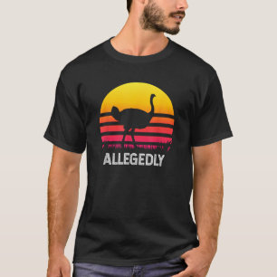 Camiseta Avestruz divertido supuestamente vintage avestruz 