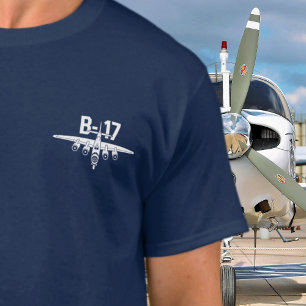 Camiseta Aviación Antigua B-17 Espectáculo Aéreo Veterano M