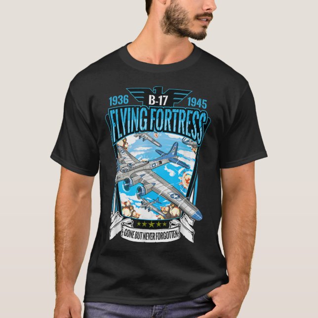 Camiseta Aviación de bombardero pesado W2 de la Vieja Forta (Anverso)