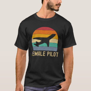 Camiseta Aviación de definición de piloto femenino