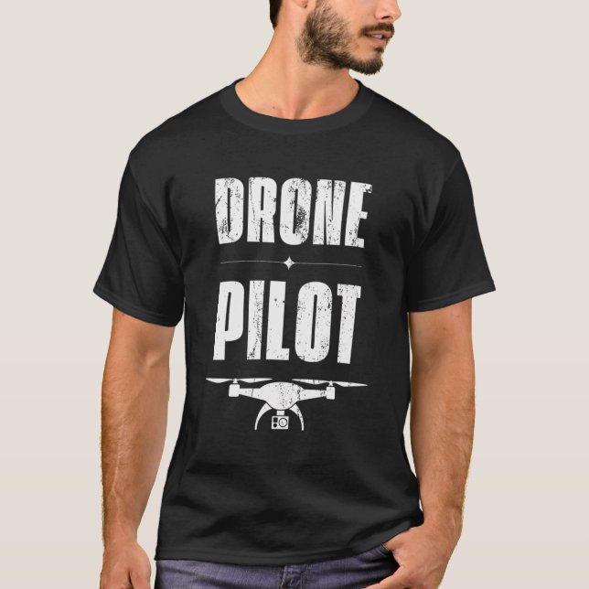 Camiseta Aviación de drones piloto (Anverso)