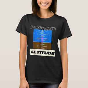 Camiseta Aviación de pilotos divertidos de altitud positiva