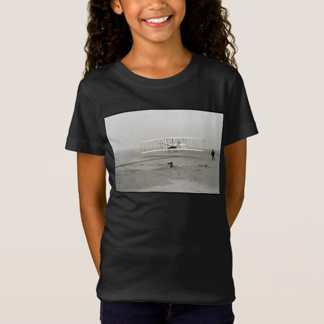 Camiseta Aviación De Vuelo En Primer Avión De Wright Brothe (Anverso)