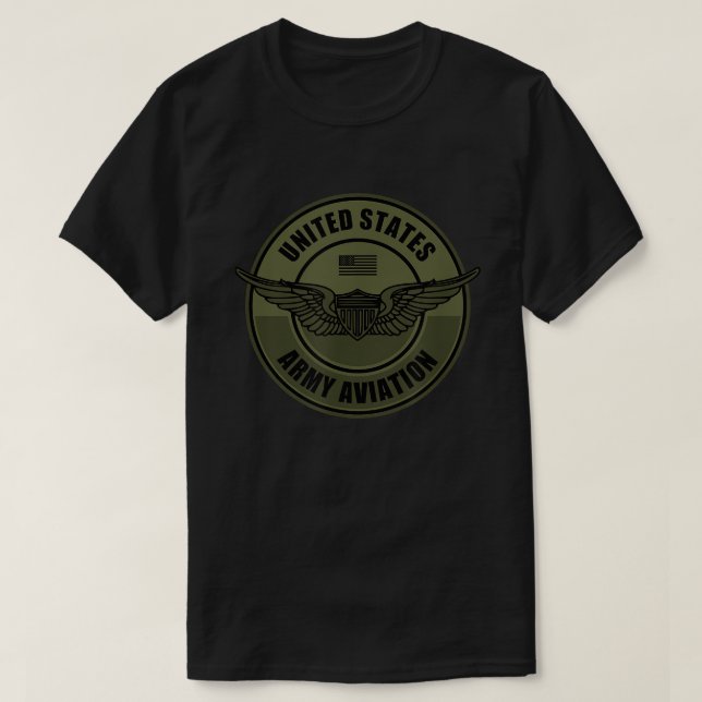 Camiseta Aviación del Ejército - Alas del Aviador del Ejérc (Diseño del anverso)