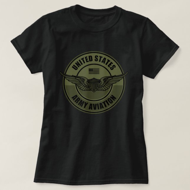 Camiseta Aviación del Ejército - Alas del Aviador del Ejérc (Diseño del anverso)