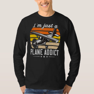 Camiseta Aviación dinámica de pasajeros comerciales con pil