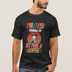 Camiseta Aviación funcionando con combustible de avión y ca