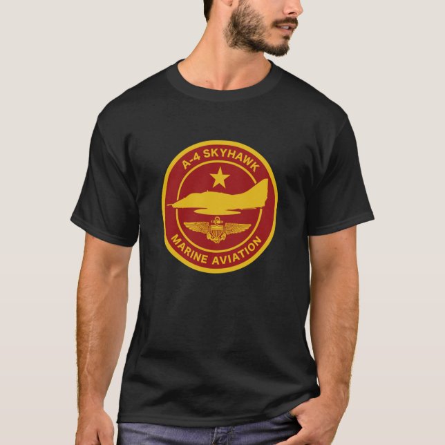 Camiseta Aviación marítima A-4 Skyhawk (Anverso)