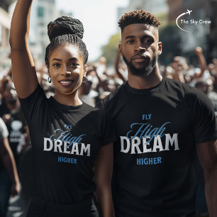 Camiseta Aviación más alta de vuelo Typo Inspirador