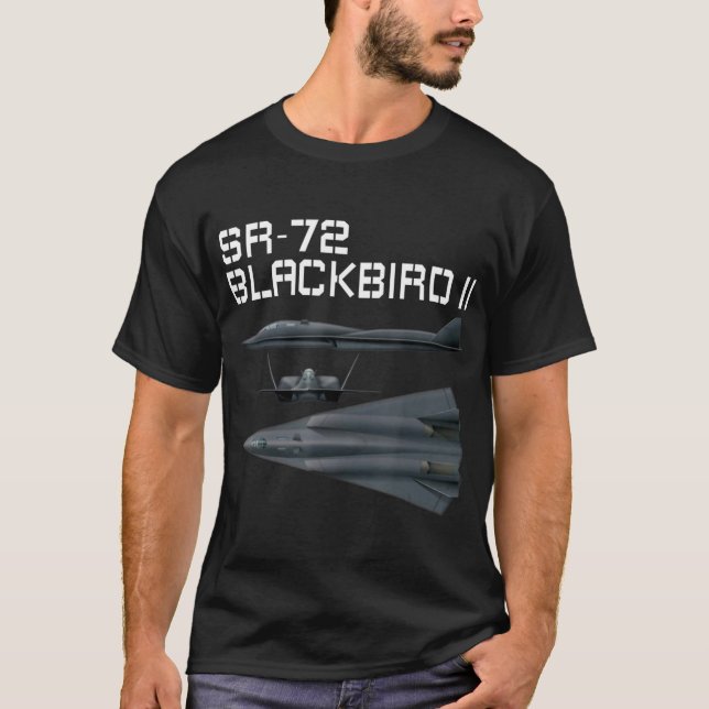 Camiseta Aviación Militar Estadounidense Divertida Sr-72 Bl (Anverso)