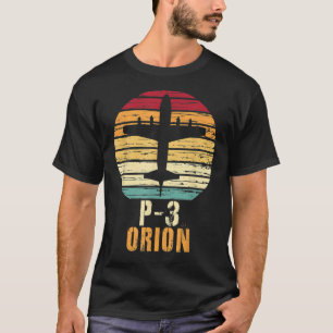 Camiseta Aviación Orion de bloqueo de época P-3
