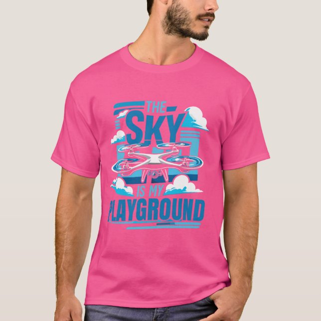 Camiseta Aviación piloto de drones de vuelo (Anverso)