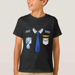 Camiseta Aviador de aviación de uniforme piloto de vestuari
