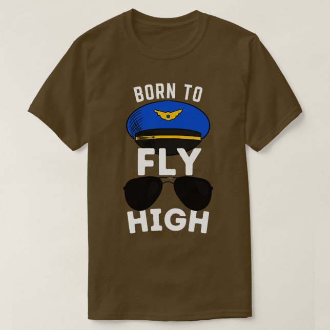 Camiseta Aviador de aviación piloto de gafas de sol volante (Diseño del anverso)