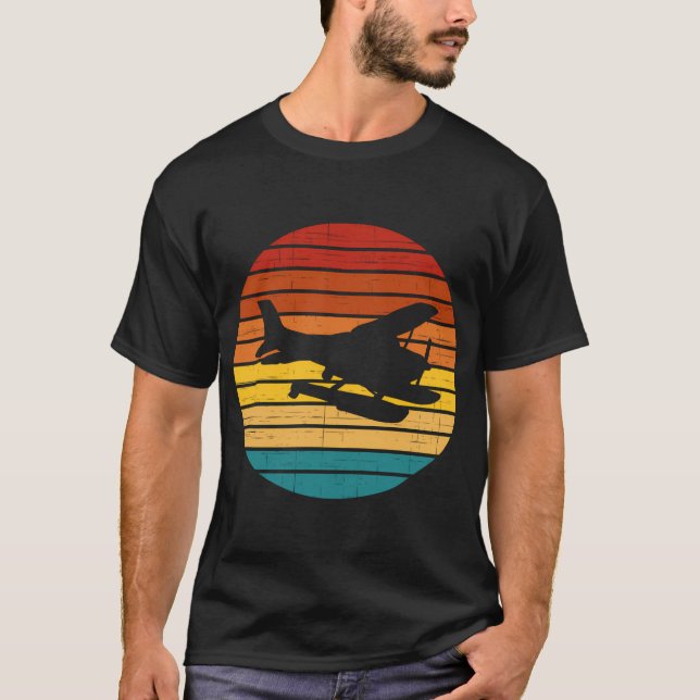 Camiseta Aviador de avión piloto de vuelo de avión con dest (Anverso)