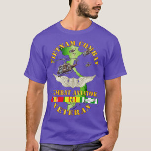 Camiseta Aviador de combate Vet AVN de Vietnam con SVC