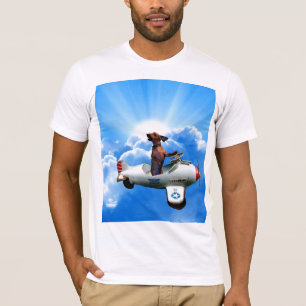 Camiseta "Aviador del Dachshund" diseñado por Zermeno