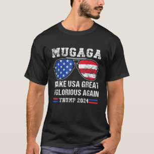 Camiseta Aviador Gafas de sol MUGAGA hace a USA grande y Gl