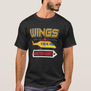 Camiseta Aviador gracioso dice que las alas son para el pil