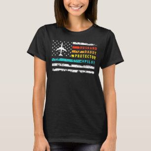 Camiseta Aviador piloto de cosechas retro para hombres Avia